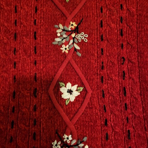 red vintage cardigan - Picture 3 of 3